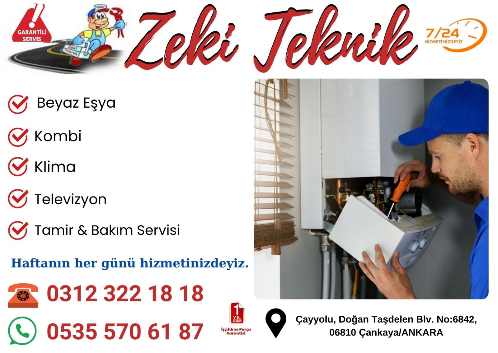 Çayyolu Kombi Tamircisi