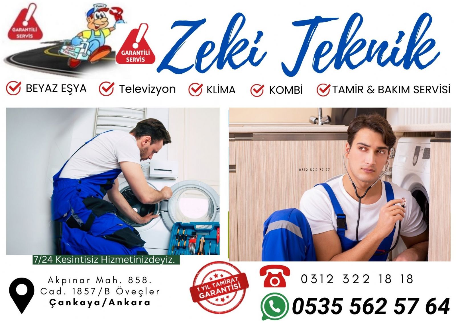 Öveçler Beyaz Eşya Tamircisi