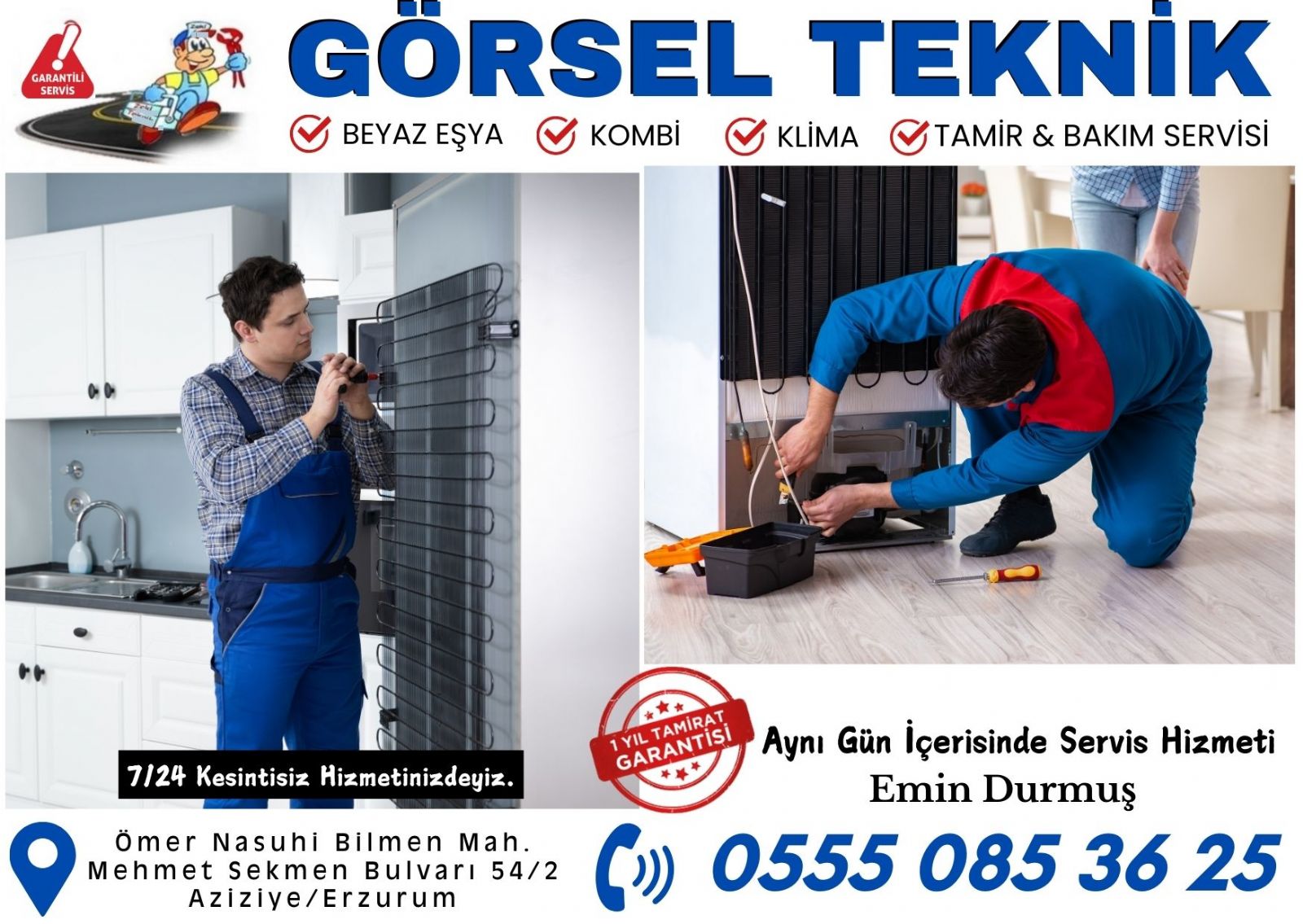 Aziziye Buzdolabı Tamiri