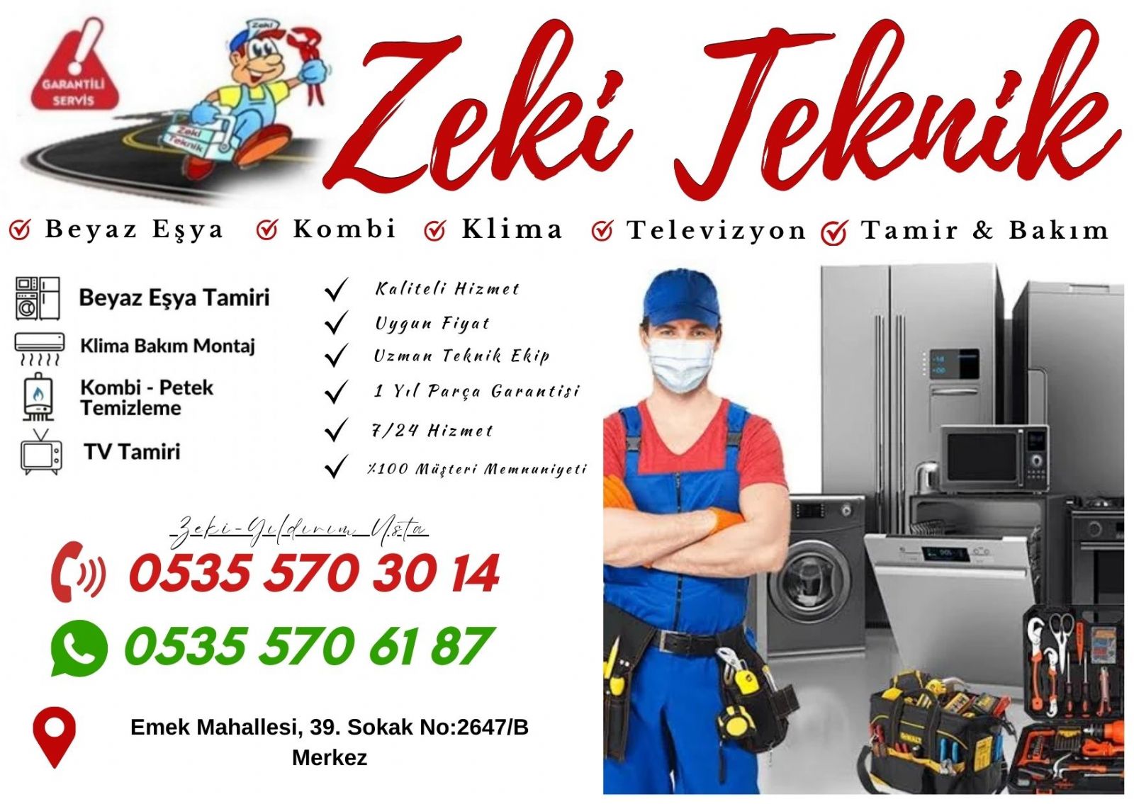 Emek Beyaz Eşya Tamircisi