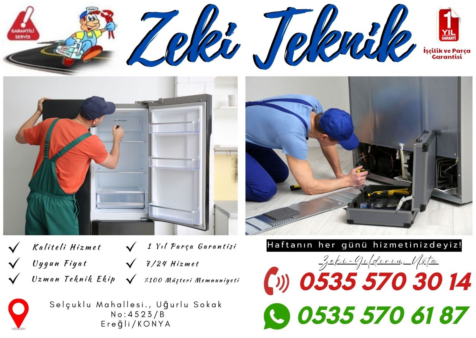 Ereğli Buzdolabı Tamircisi