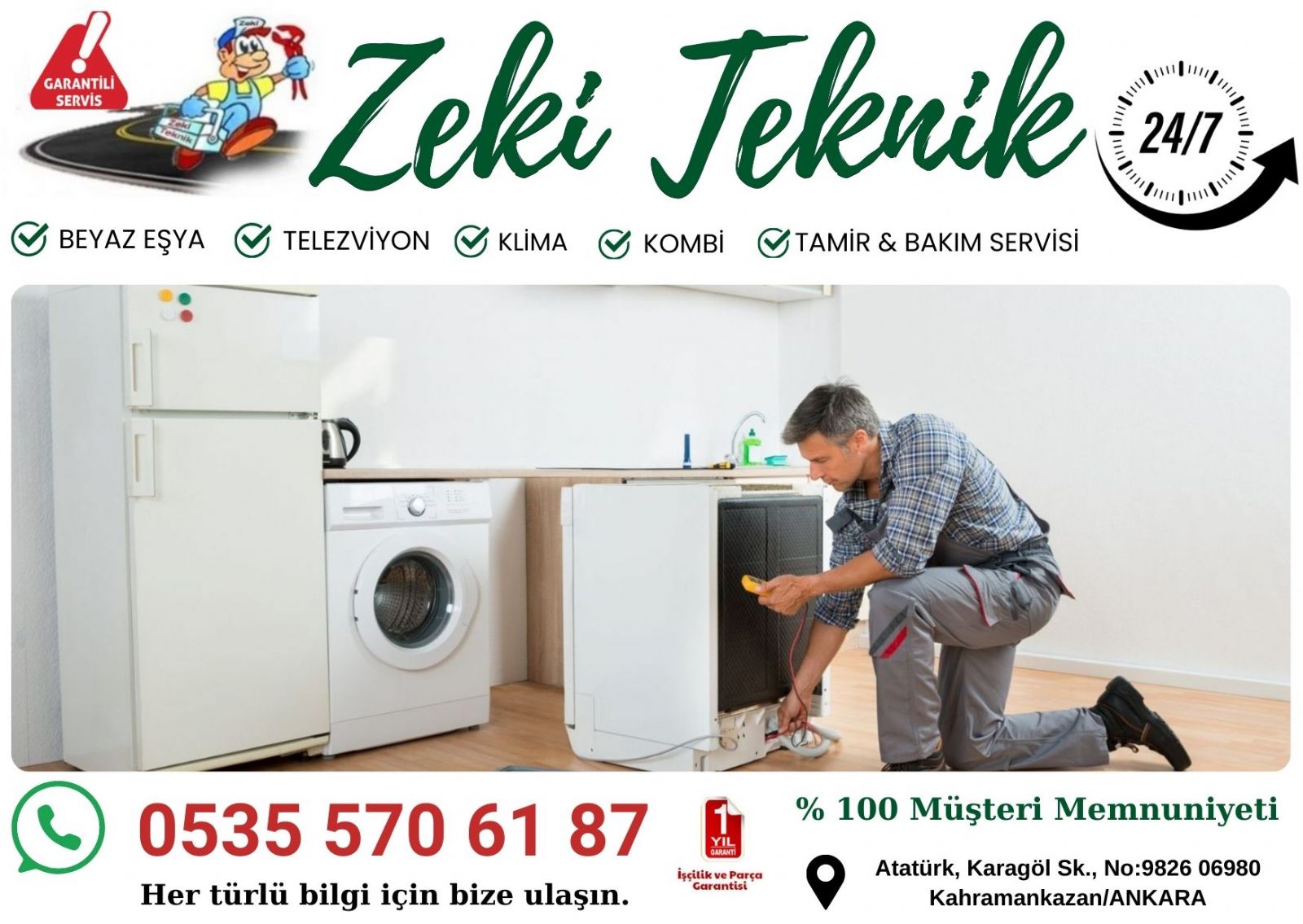 Kahramankazan Beyaz Eşya Tamircisi