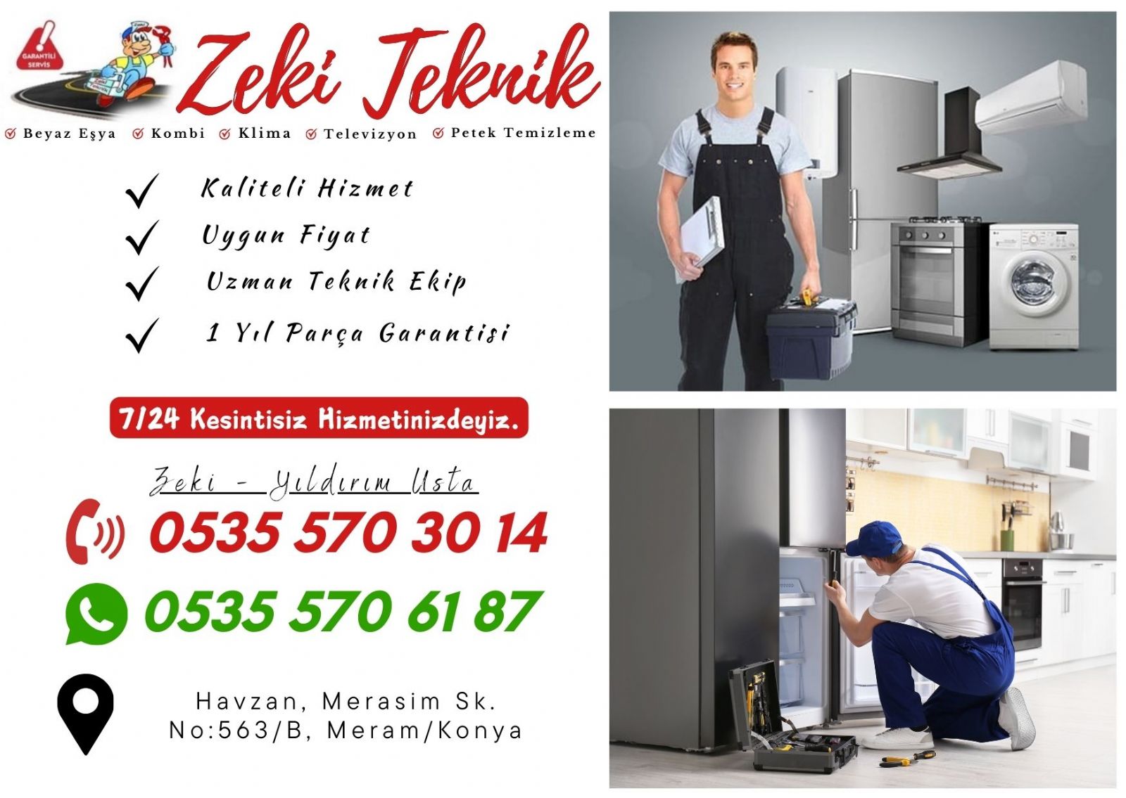 Meram Beyaz Eşya Tamircisi