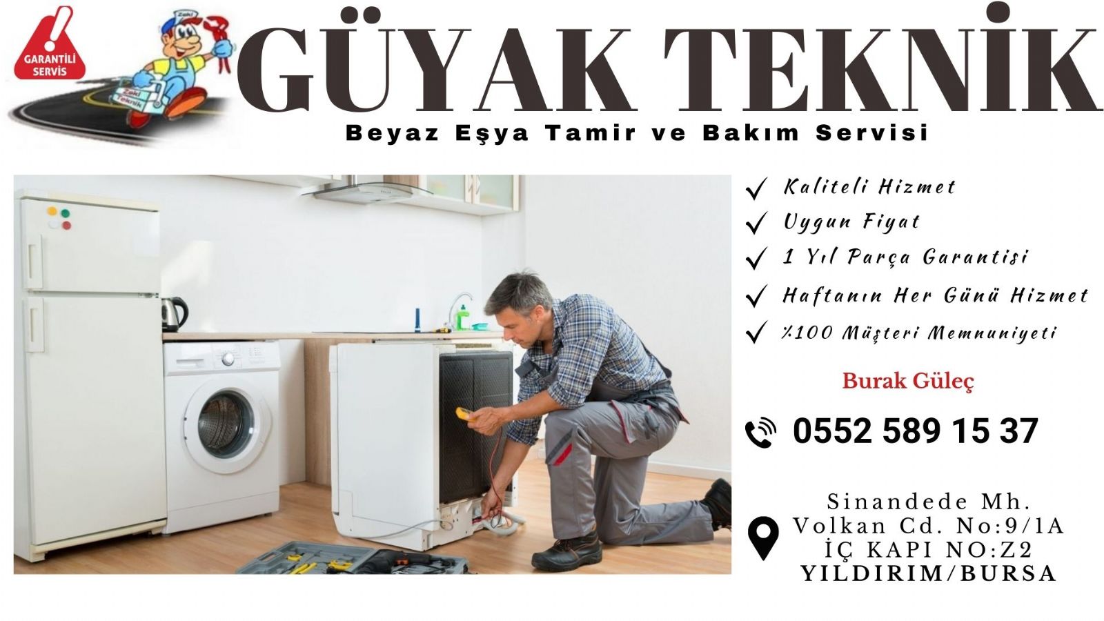 Bursa Fethiye Beyaz Eşya Tamircisi