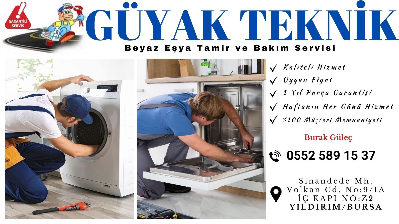 Bursa İhsaniye Beyaz Eşya Tamircisi