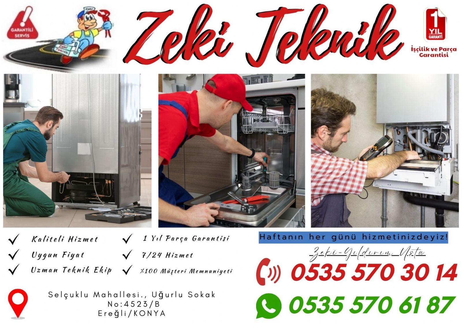 Ereğli beyaz eşya tamircisi