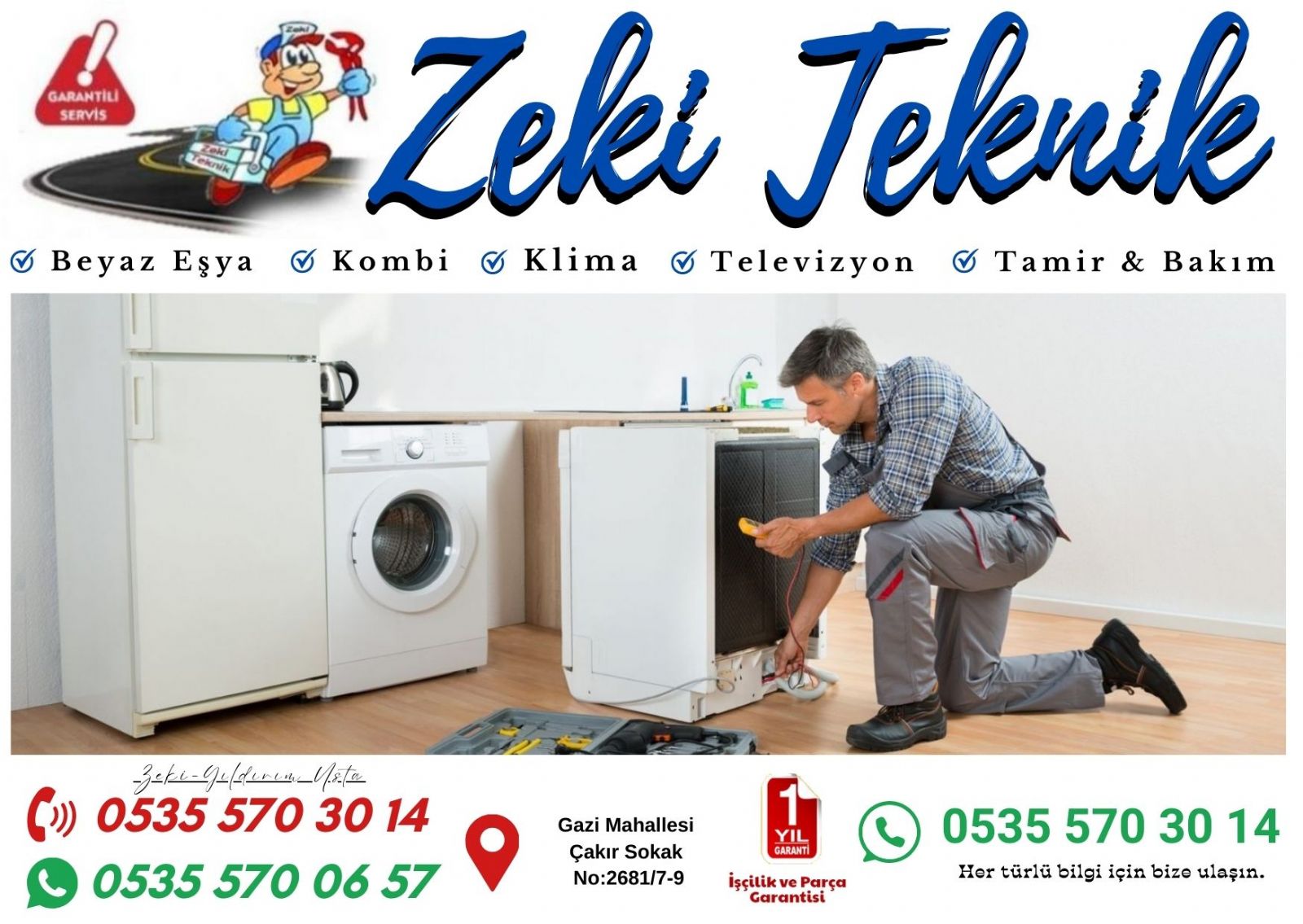 Gazi Mahallesi Beyaz Eşya Tamircisi