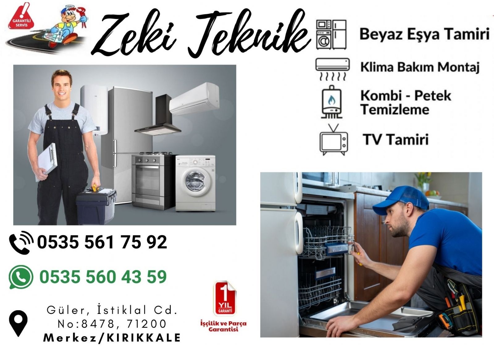 Kırıkkale Beyaz Eşya Tamircisi